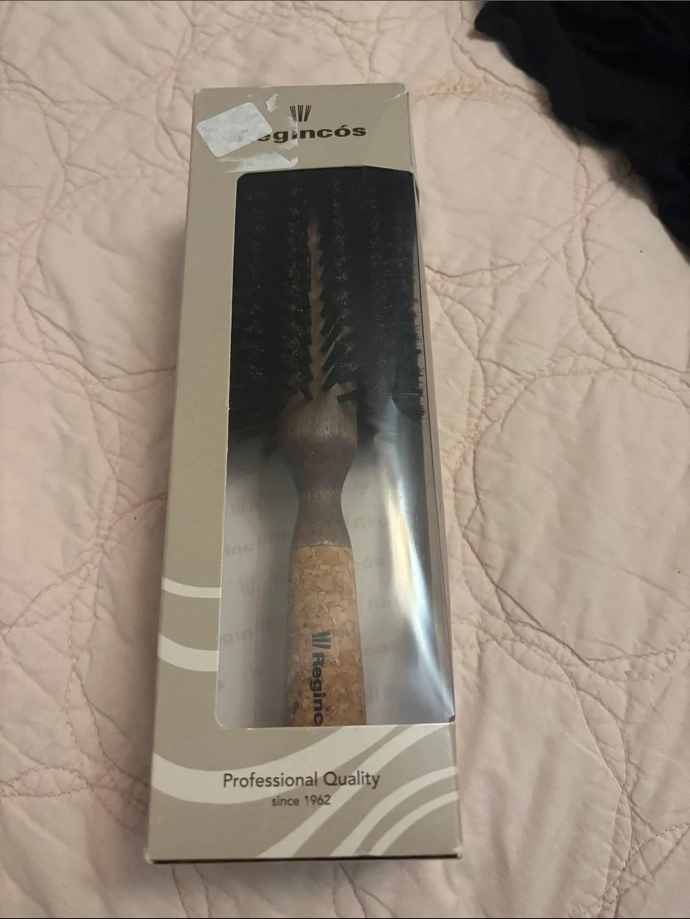 Regincos New “ALL NATURAL”Blowout Hair Brush(wood,cork,bristles)XL